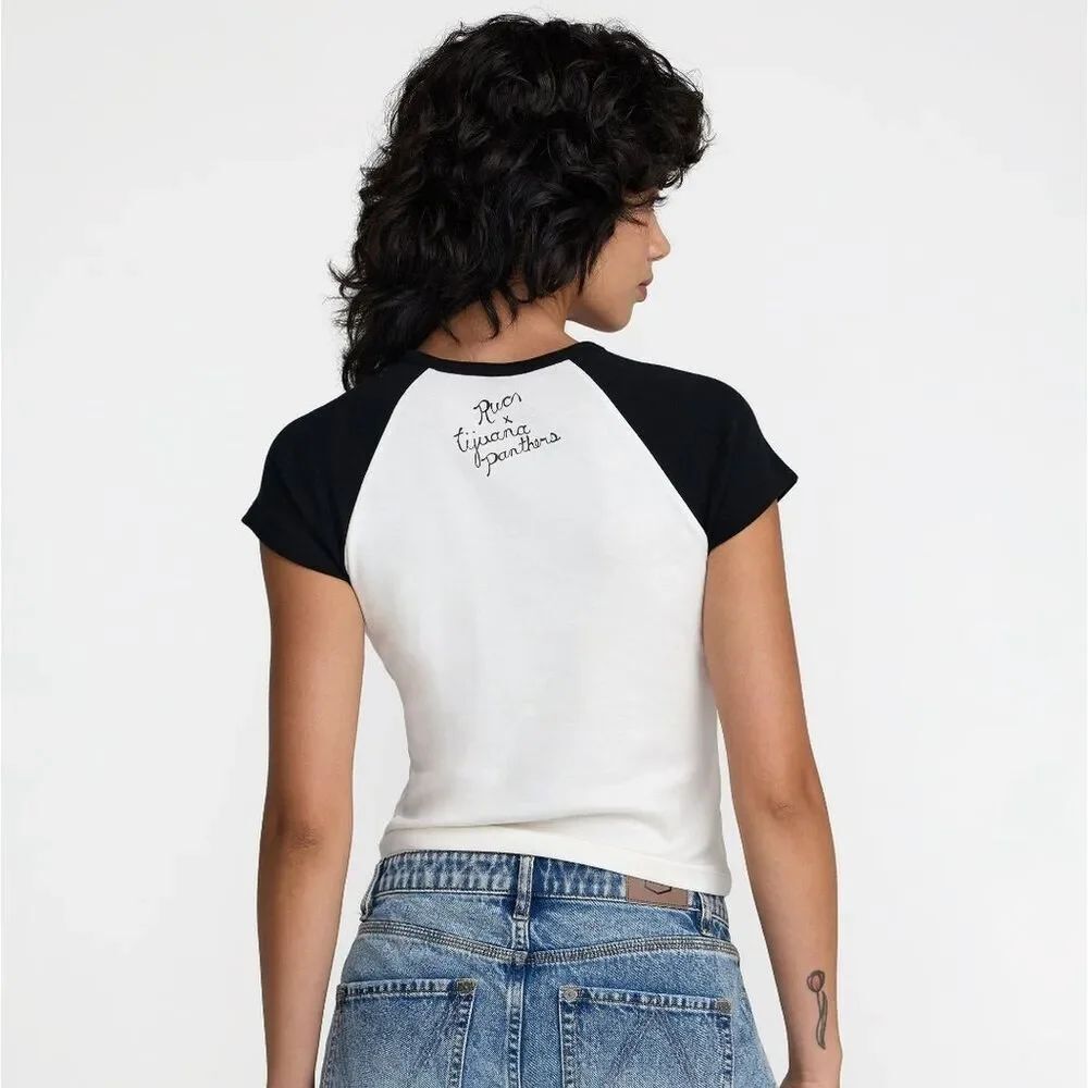 RVCA Tijuana Panthers Raglan Tee - Picture 3 of 5
